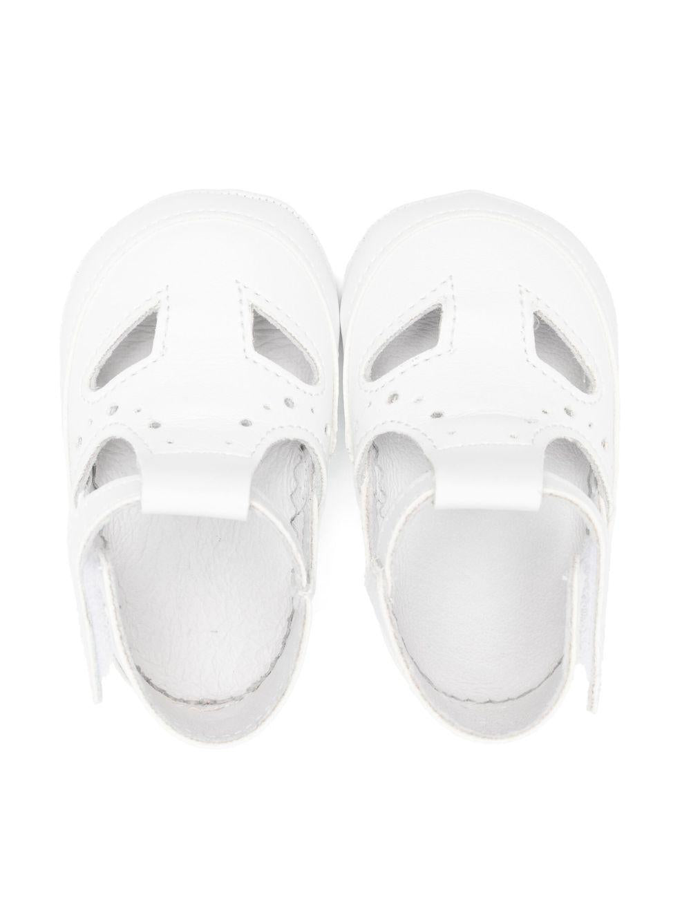 Scarpe primi passi per neonato Douuod Kids bianco in pelle BABY464 BIANCO DOUUOD