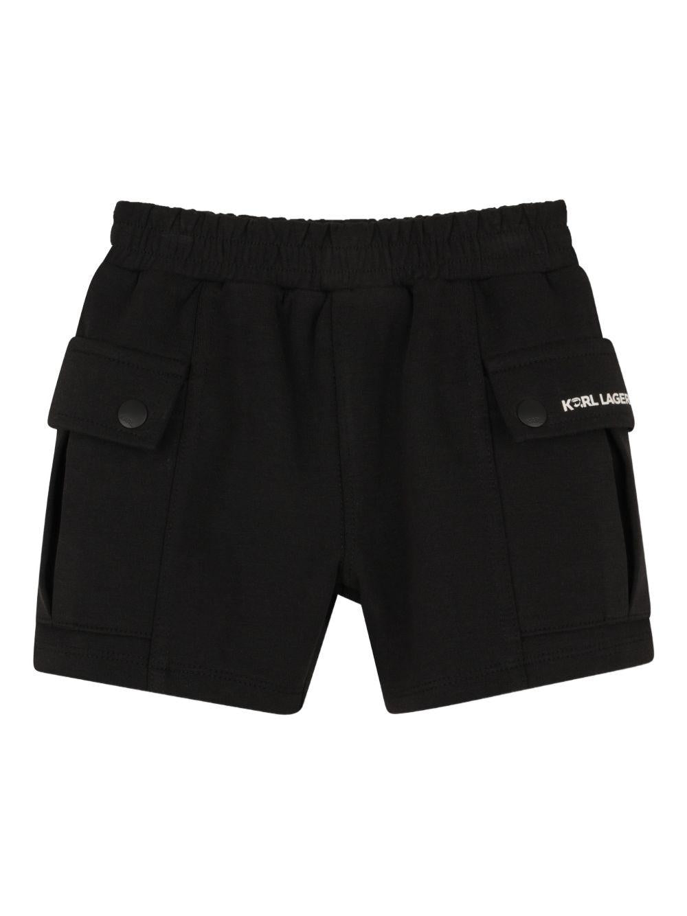 Set 2 pezzi per neonata Karl Lagerfeld Kids blu con stampa ikonik karl Z31070 77X KARL LAGERFELD KIDS