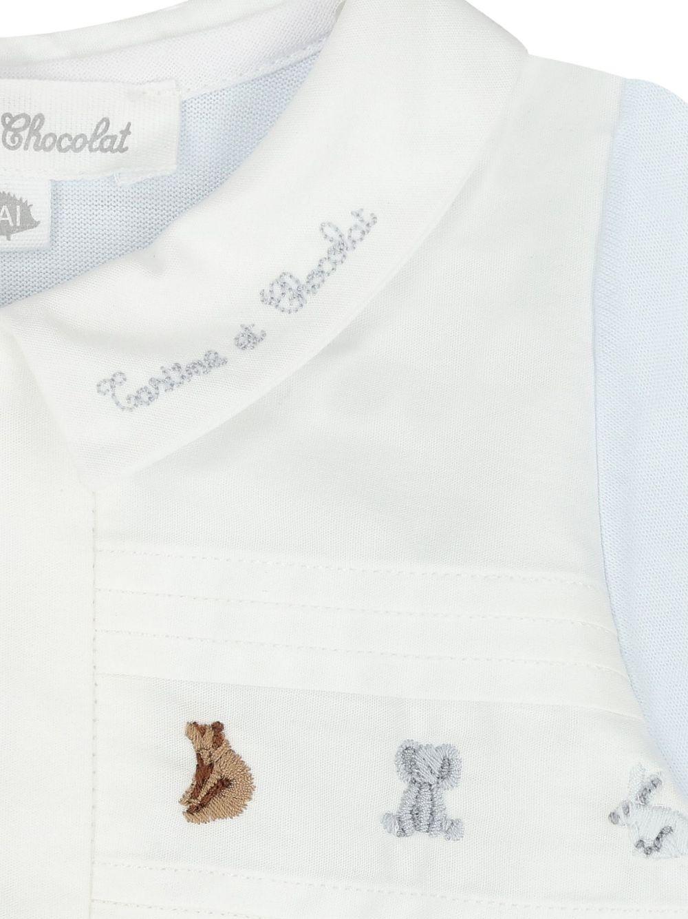 Pigiama per neonato Tartine Et Chocolat azzurro con ricamo CC54070 41 TArtine & Chocolat