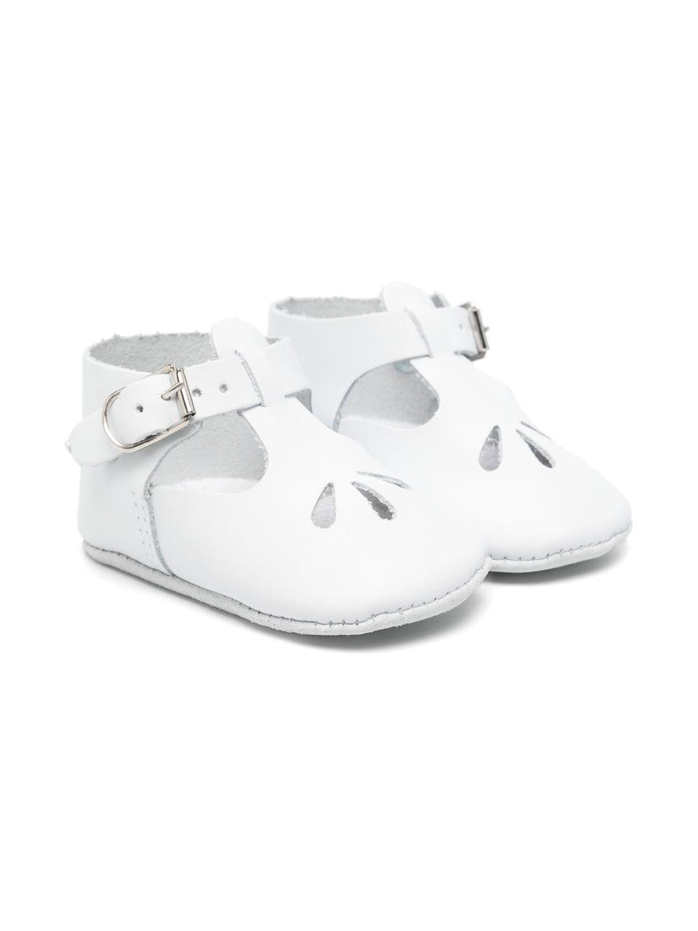 Scarpe primi passi per neonata Tartine et Chocolat bianche con chiusura laterale con fibbia CC80011 01 TArtine & Chocolat KIDS