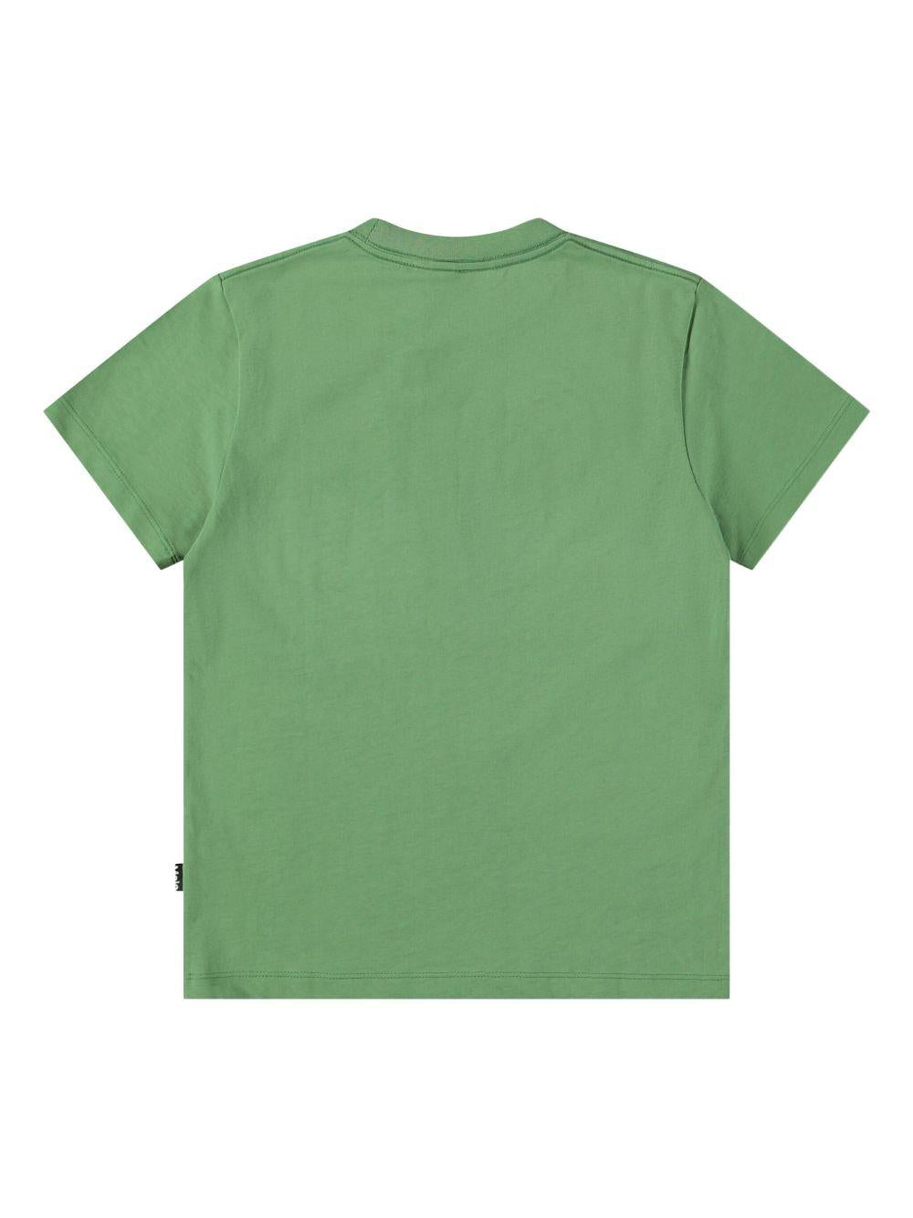 T-shirt Roxo per bambini Molo verde con stampa smile 6S26A201 5628 MOLO KIDS