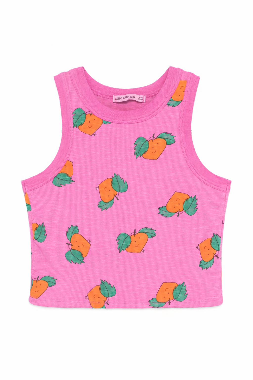 Canotta per bambina Bobo Choses fucsia con stampa grafica all-over B126AC028 511 BOBO CHOSES KIDS