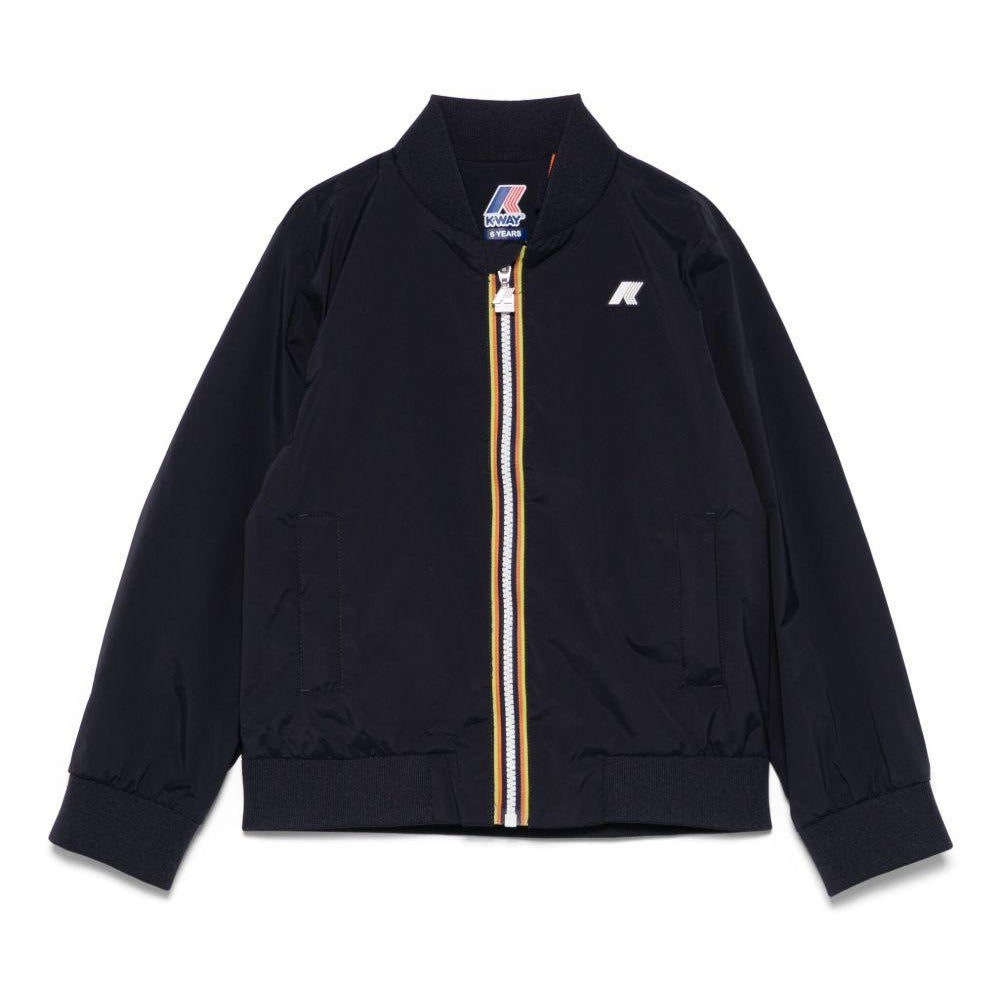 Giacca P.Aorelian Stretch per bambini K-WAY Kids blu con dettaglio con logo in gomma K4138DW K89 K-WAY KIDS