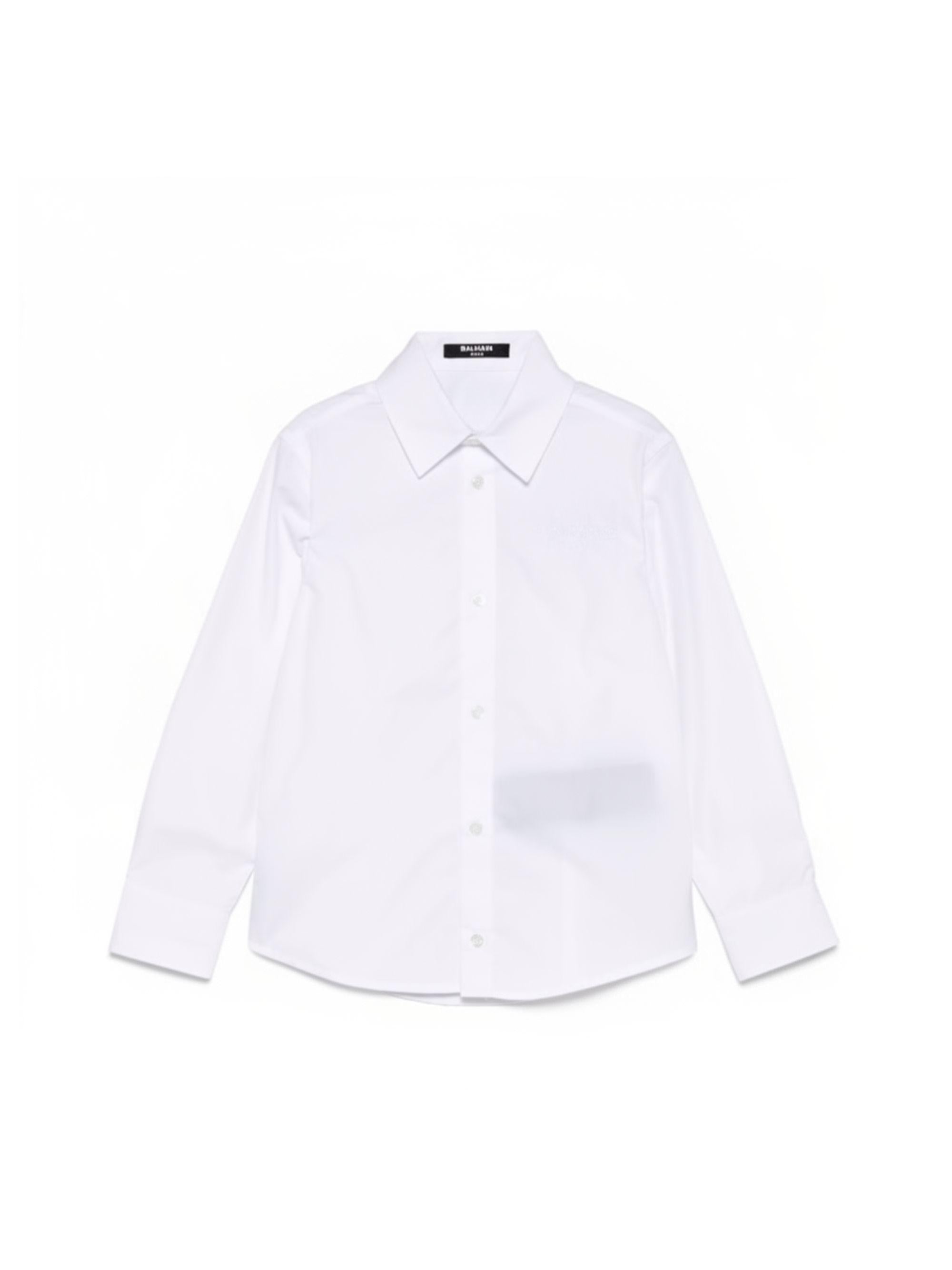 Camicia per bambino Balmain Kids bianca con colletto classico BY5P60 P0562 100BC BALMAIN KIDS