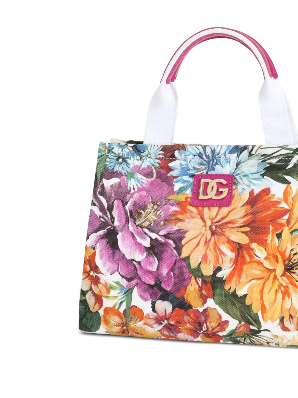 Borsa per bambina Dolce & Gabbana Kids multicolore con stampa floreale all-over EB0116 AY218 HA5PC DOLCE & GABBANA KIDS