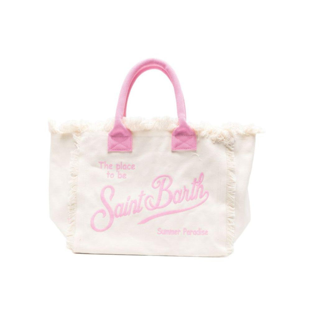 Borsa Vanity MC2 Saint Barth bianca con manici a contrasto VANI001 09476L MC2 ST. BARTH KIDS