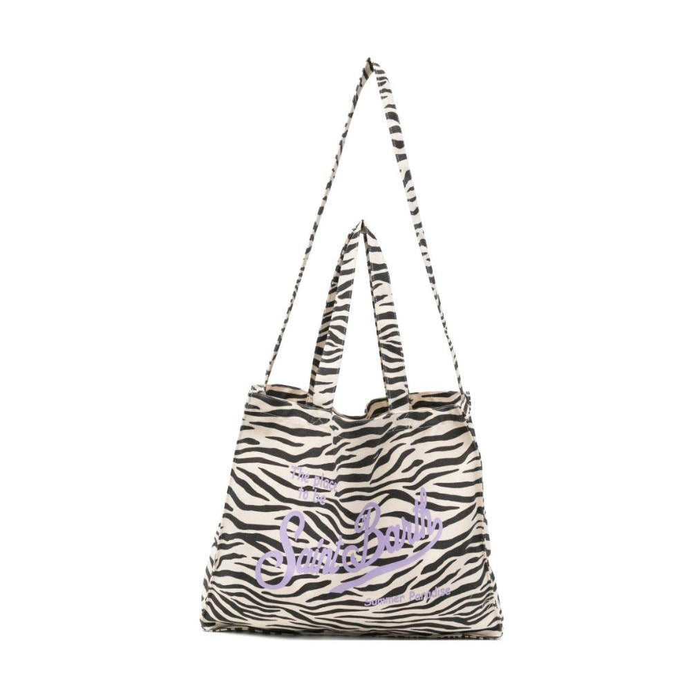 Borsa tote Essential Bag N MC2 Saint Barth animalier con logo a contrasto sul davanti EBAGN007 03322L MC2 ST. BARTH KIDS