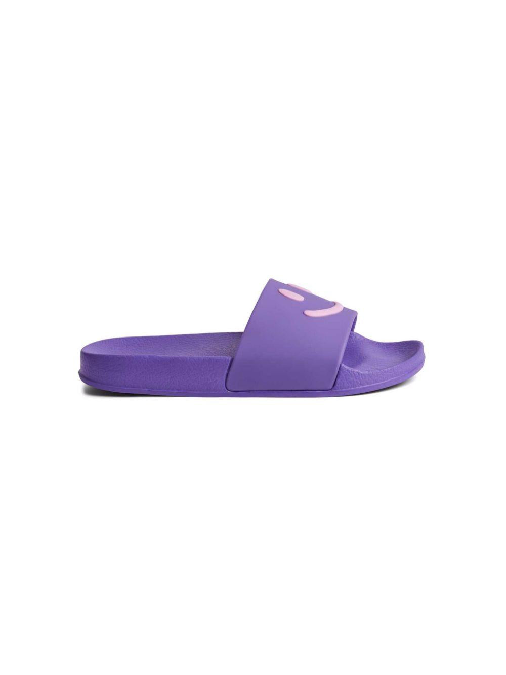 Ciabatte per bambina Molo Zhappy viola con motivo smiley 7S25U201 5403 MOLO