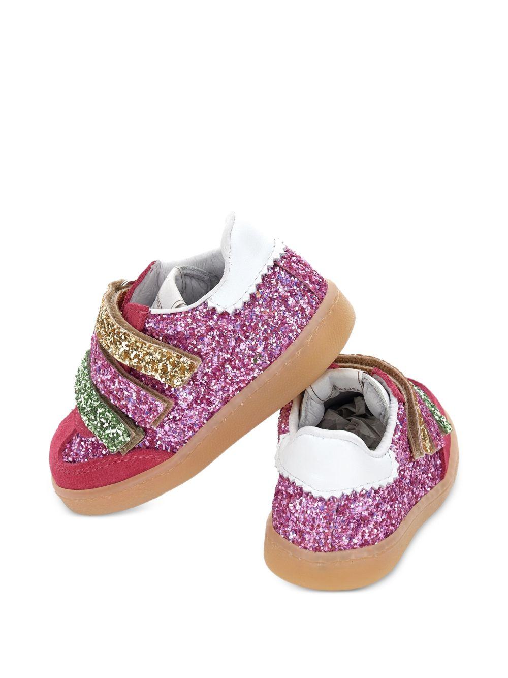 Sneakers per bambina Monnalisa Kids multicolore con decorazione glitter 83H004 8779 0084 MONNALISA KIDS