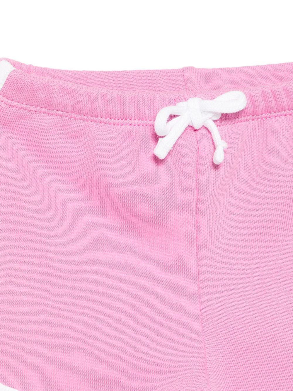 Completo t-shirt e shorts per neonata Polo Ralph Lauren Kids bianco e rosa con stampa grafica 310B14162 001 Ralph Lauren kids