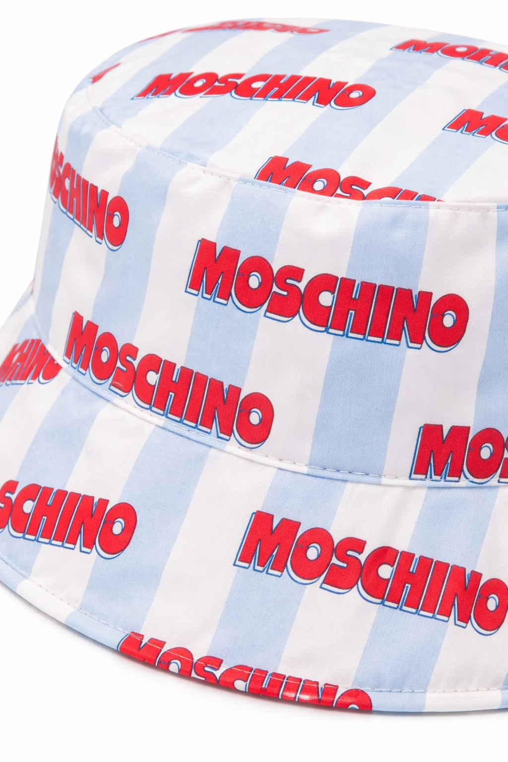 Cappello bucket per bambino Moschino Kids multicolore con motivo a righe HUX02QLLB60 83678 MOSCHINO KIDS