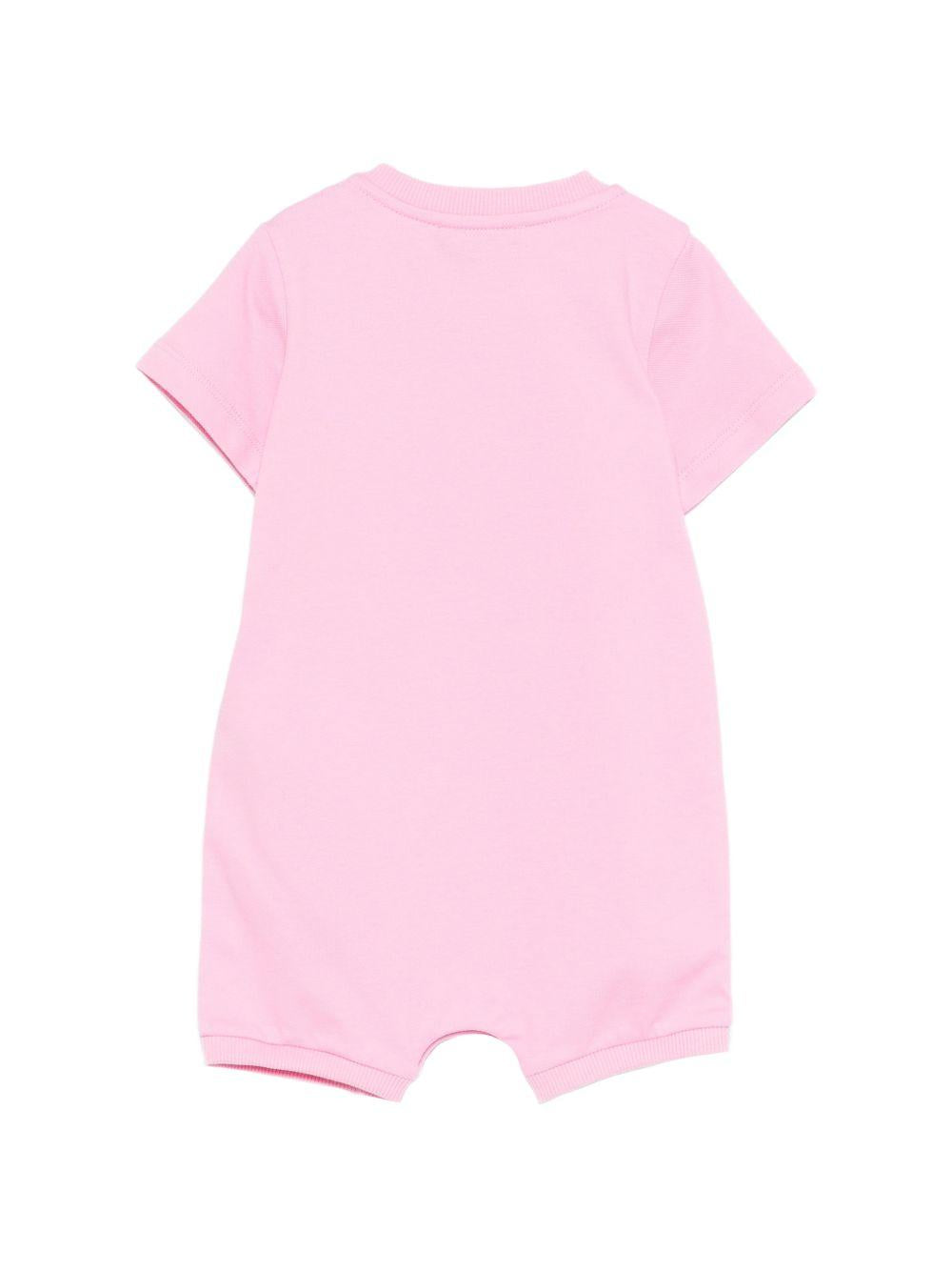 Tutina per neonata Moschino Kids rosa con ricamo Teddy Bear MWY022LFA07 51473 MOSCHINO KIDS