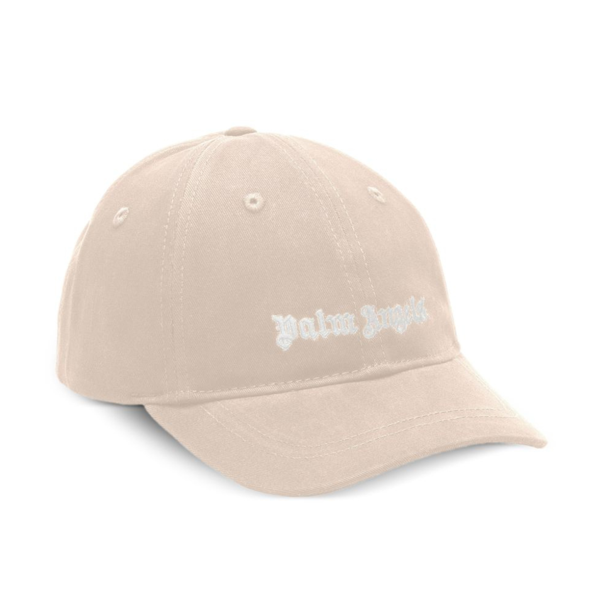 Cappello per bambino Palm Angels Kids beige con logo ricamato PBLB002S26FAB003 092 PALM ANGELS KIDS