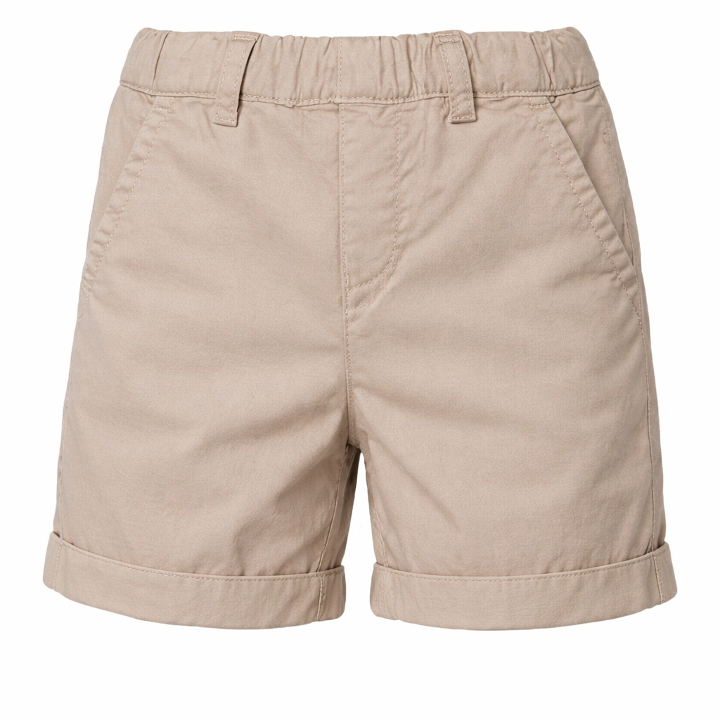 Shorts per neonato Emporio Armani Kids beige con vita elasticizzata 8NHS60 4N6YZ 01M5 EMPORIO ARMANI KIDS