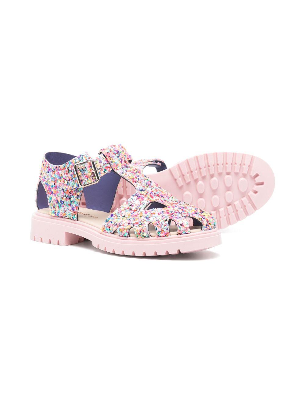 Sandali per bambina Florens rosa con glitter F9310 13Z FLORENS