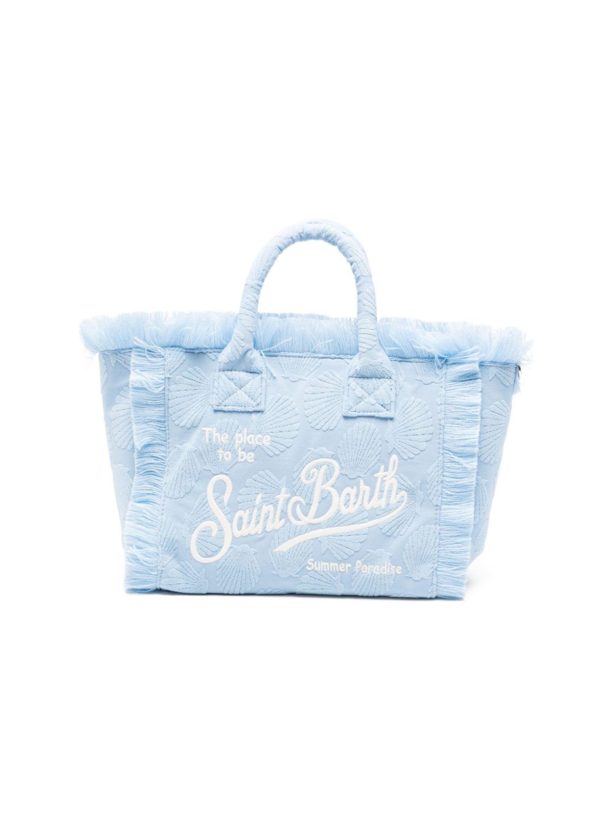 Borsa Colette MC2 Saint Barth azzurra con motivo a conchiglia COL0005 00524L MC2 ST. BARTH KIDS