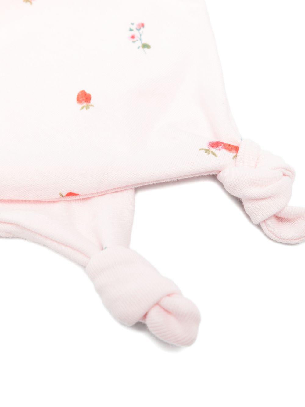 Doudou per neonati Petit Bateau rosa con stampa a fiori A0FF8 01 PETIT BATEAU KIDS