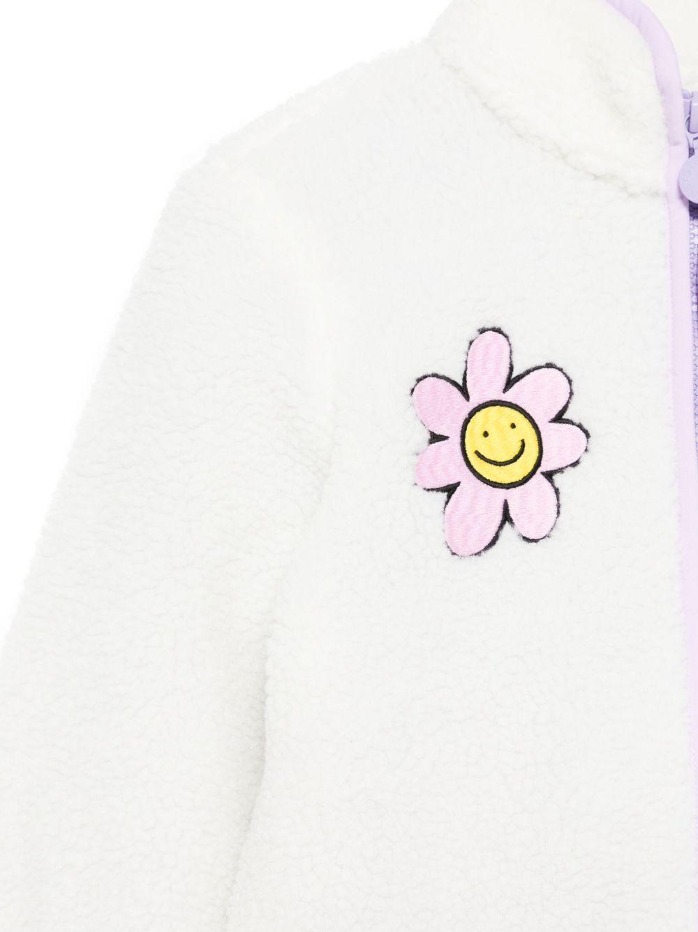 Giacca per bambina Stella McCartney Kids bianco con ricamo TX2A07 Z0506 101 STELLA McCARTNEY KIDS