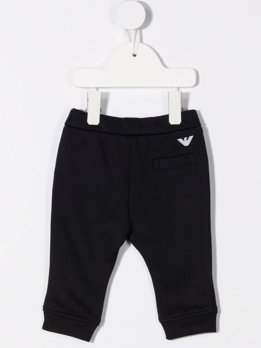 Pantaloni per neonato Emporio Armani Kids blu con tasche laterali a soffietto 8NHPS9 1JRIZ 0920 EMPORIO ARMANI KIDS