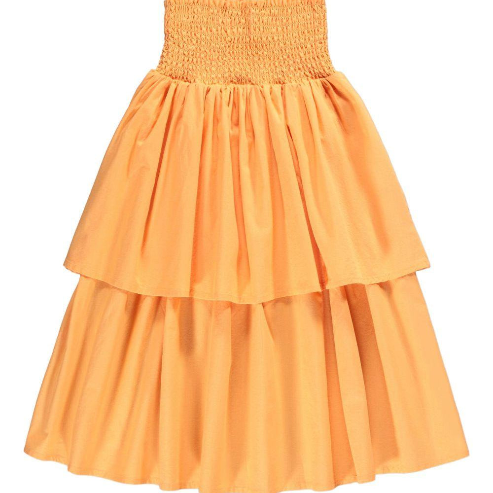 Gonna Brenna per bambina Molo arancione con vita arricciata 2S26D101 5475 MOLO KIDS