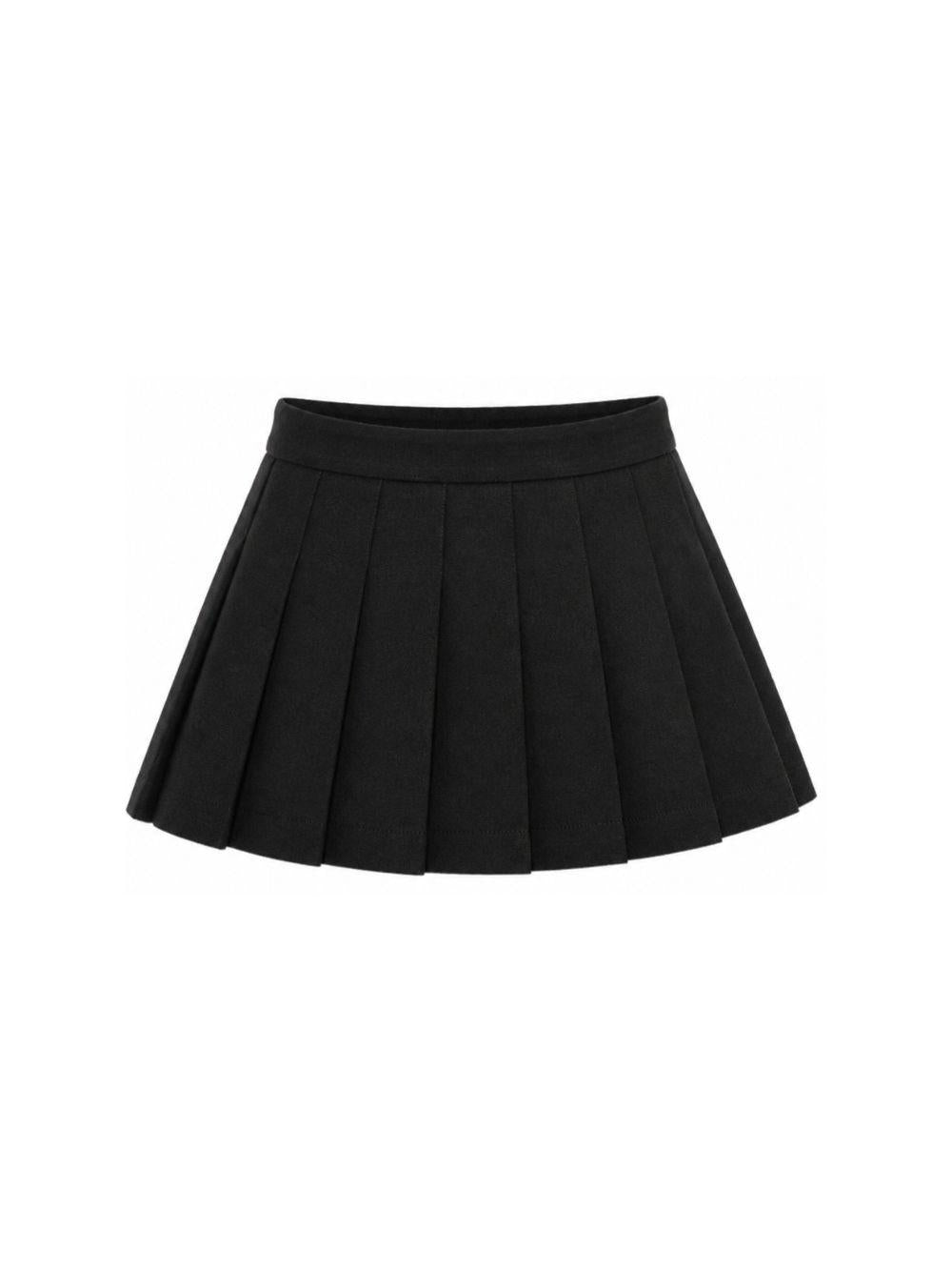 Gonna per bambina Douuod Kids nera con motivo plissettato DZ7A01 I0337 61L DOUUOD KIDS