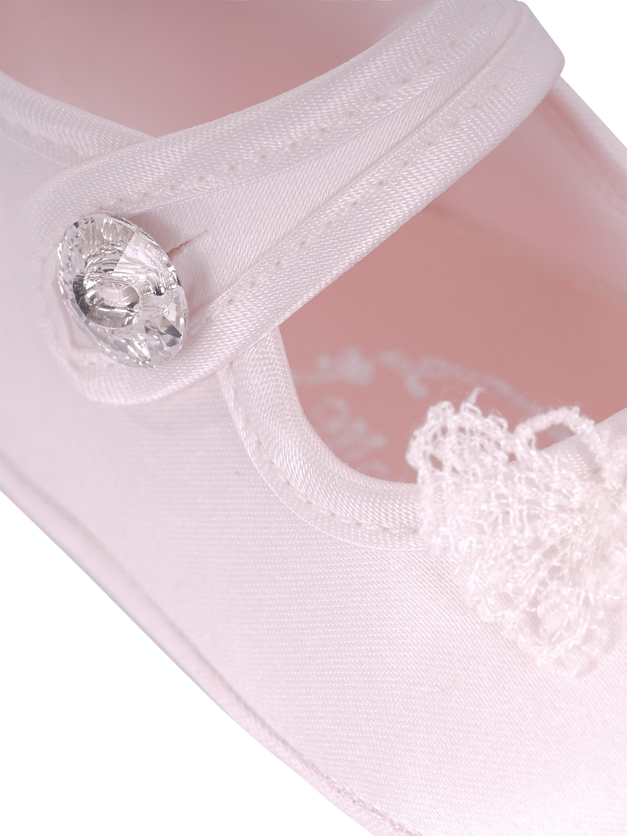 Scarpe per neonata Monnalisa rosa con dettagli decorativi 73G007 7121 092X MONNALISA KIDS