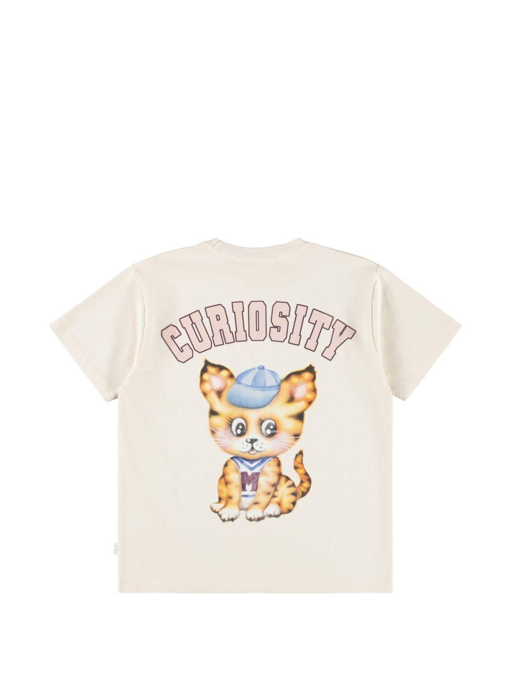 T-shirt per bambina Molo Kids bianca con stampa grafica 2W26A204 5785 MOLO KIDS