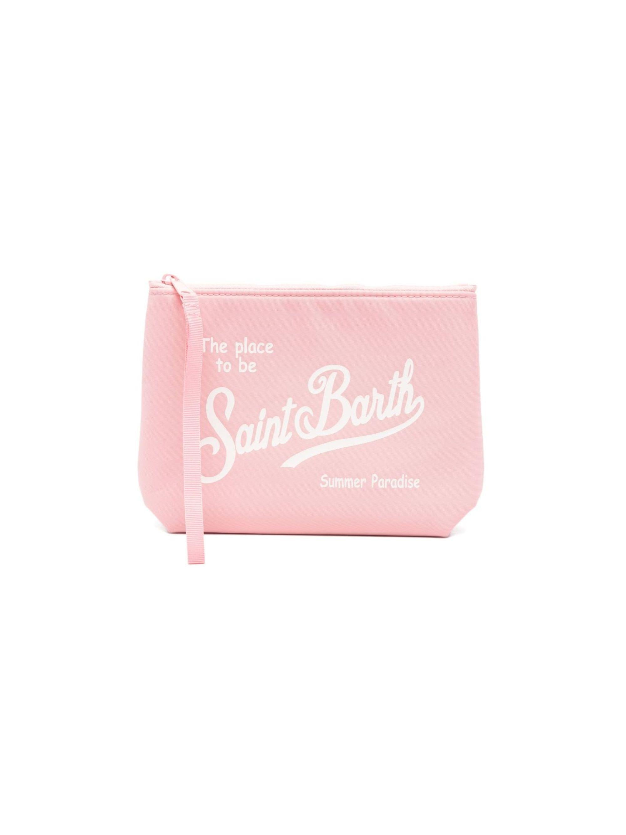 Pochette Aline MC2 Saint Barth rosa con logo a contrasto sul davanti ALI0053 00135L MC2 ST. BARTH KIDS