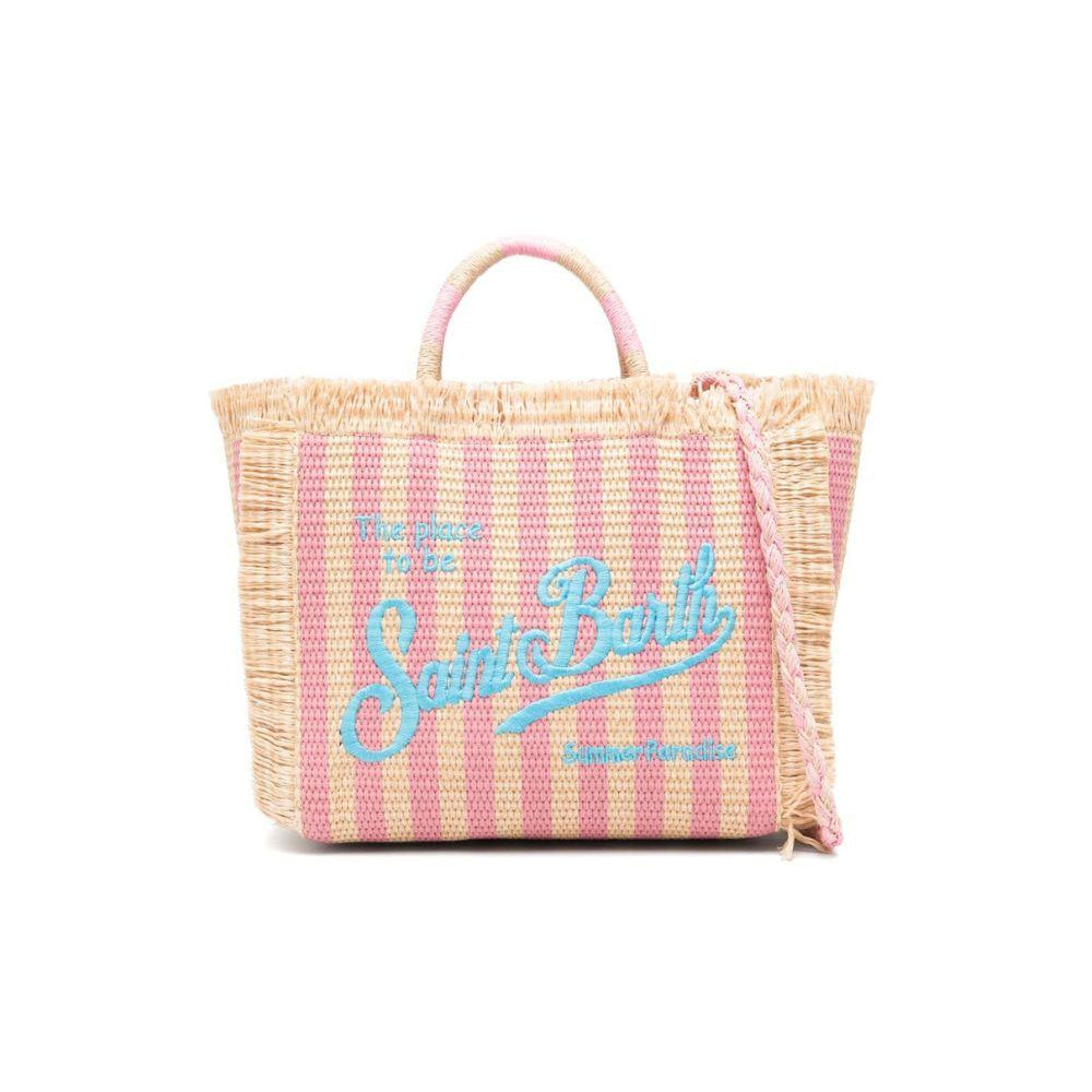 Borsa Colette MC2 Saint Barth multicolore con logo ricamato sul davanti COL0017 00407L MC2 ST. BARTH KIDS
