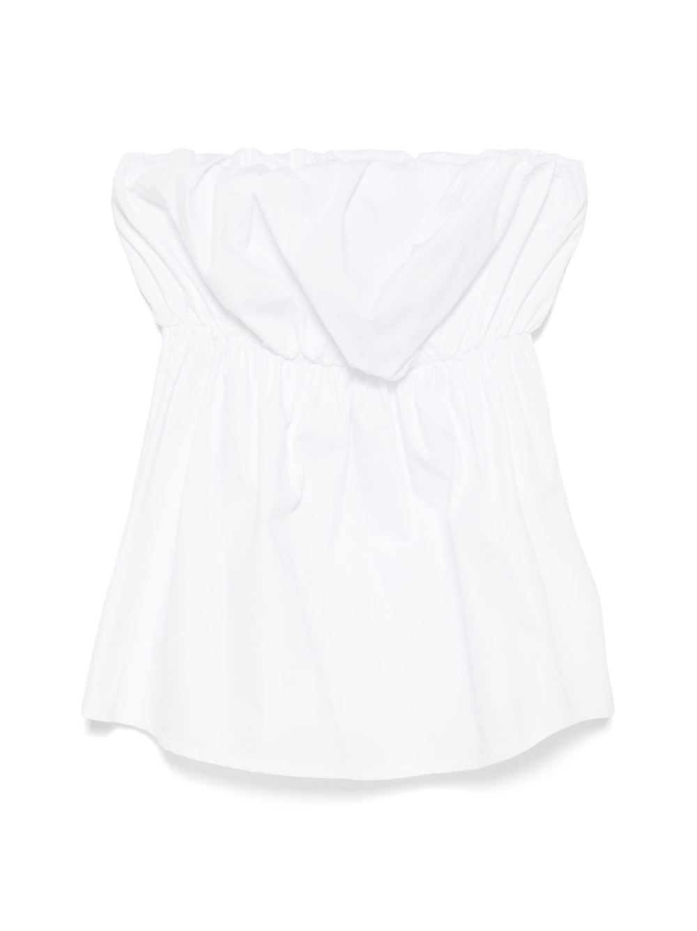Top per donna The M bianco con design senza spalline BIORG BIANCO THE M