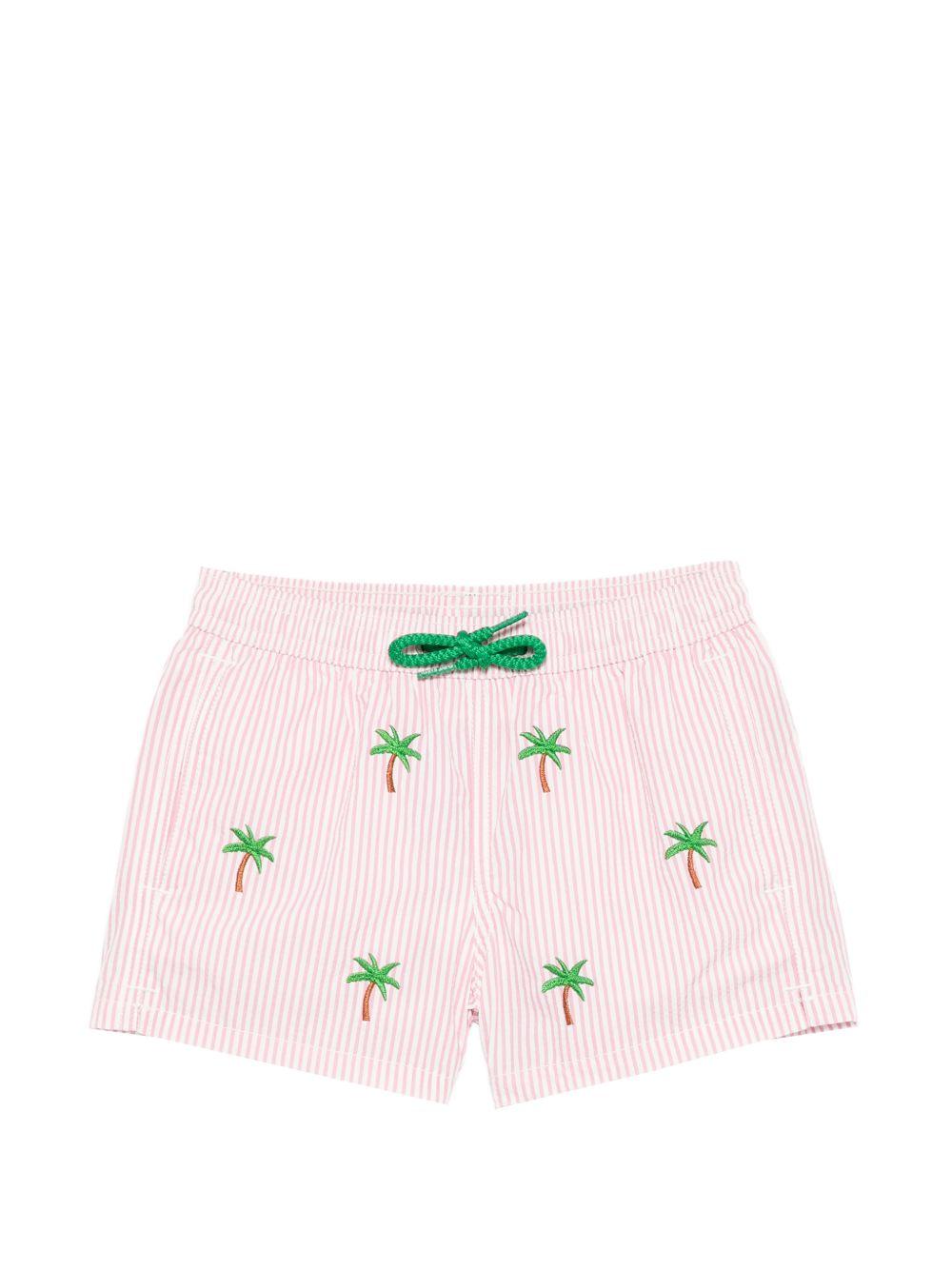 Costume per bambino MC2 Saint Barth Kids rosa con motivo a righe verticali JEA00 11 02173L MC2 ST. BARTH KIDS