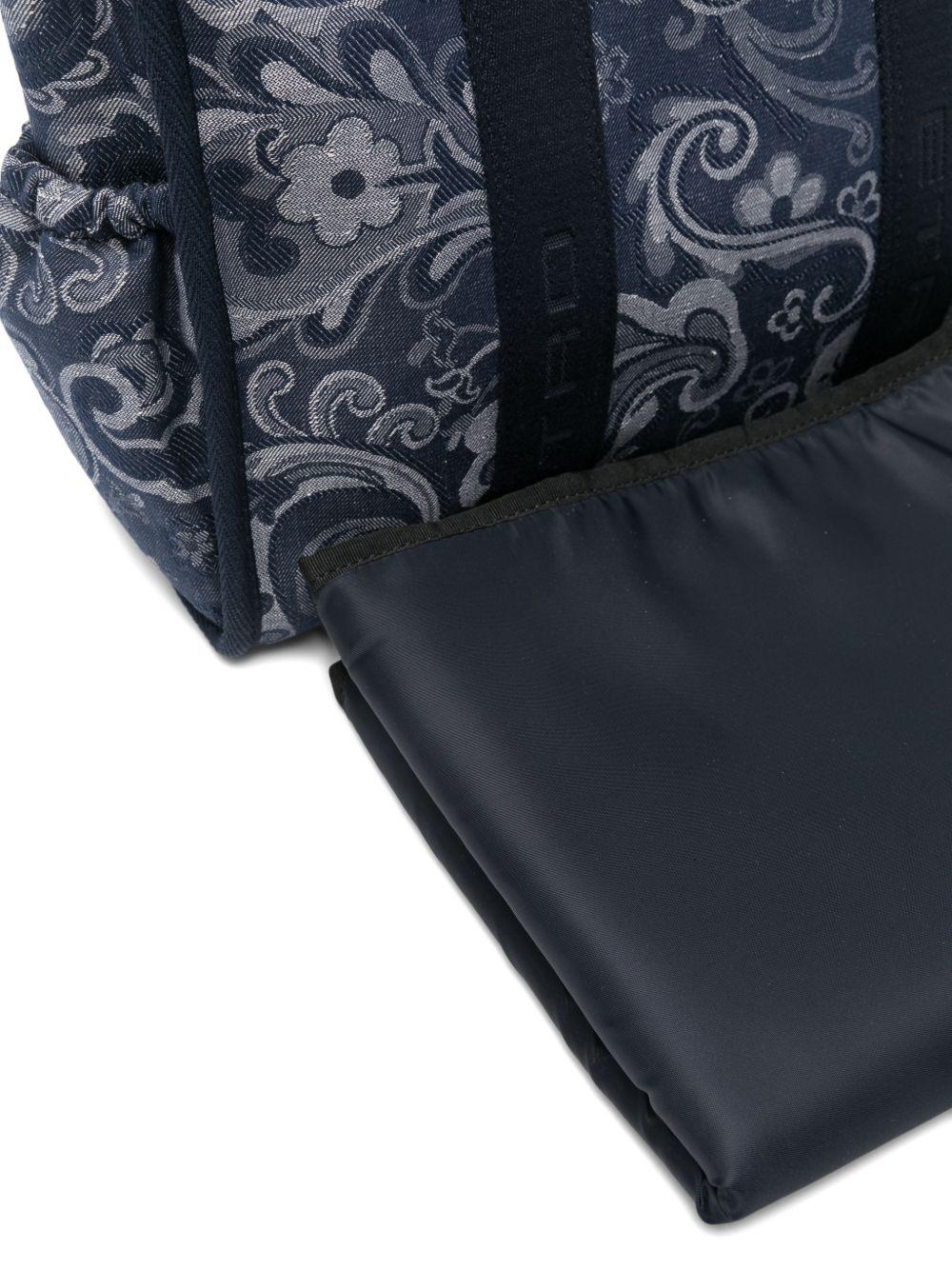 Borsa fasciatoio per neonati Etro Kids blu con stampa paisley GY0Q28 I0308 620 ETRO KIDS