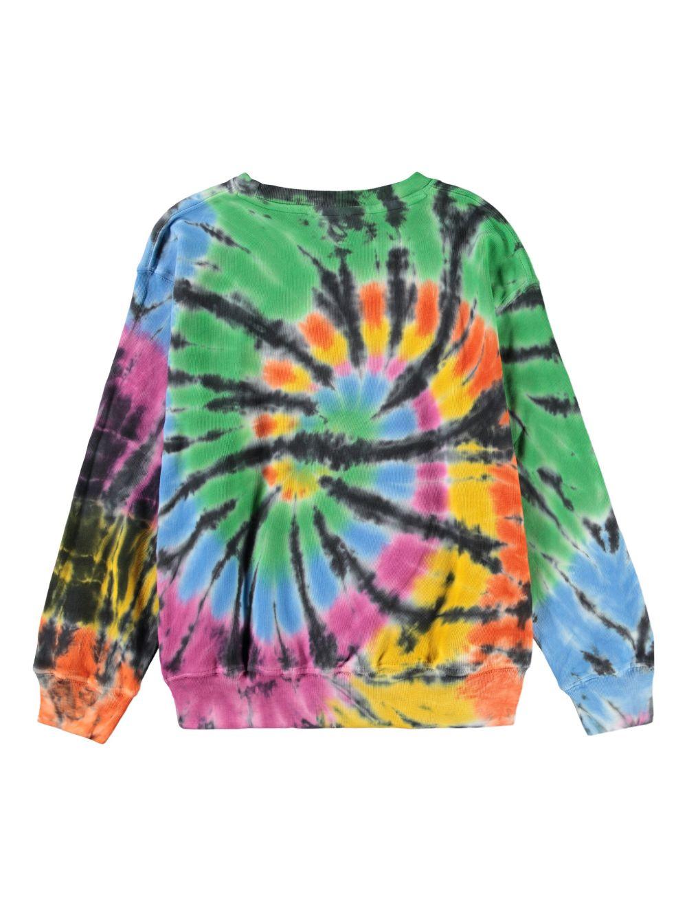 Felpa Memphis per bambino Molo multicolore con fantasia tie-dye 6S26J209 5984 MOLO KIDS