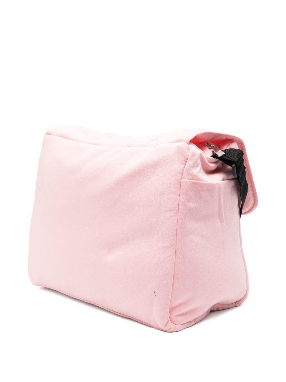 Borsa per neonata Moschino Kids rosa con stampa Teddy Bear MUX05VLCA19 50209 MOSCHINO KIDS