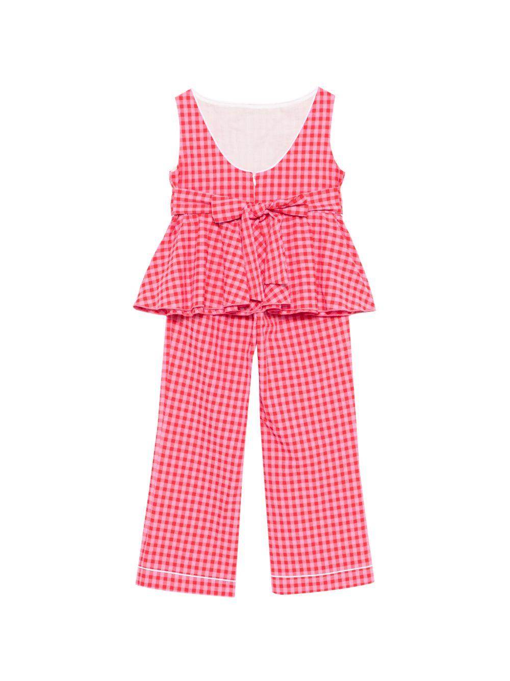 Set due pezzi per bambina La Stupenderia multicolore con motivo a quadretti 2CJCT74 Y52 LA STUPENDERIA KIDS