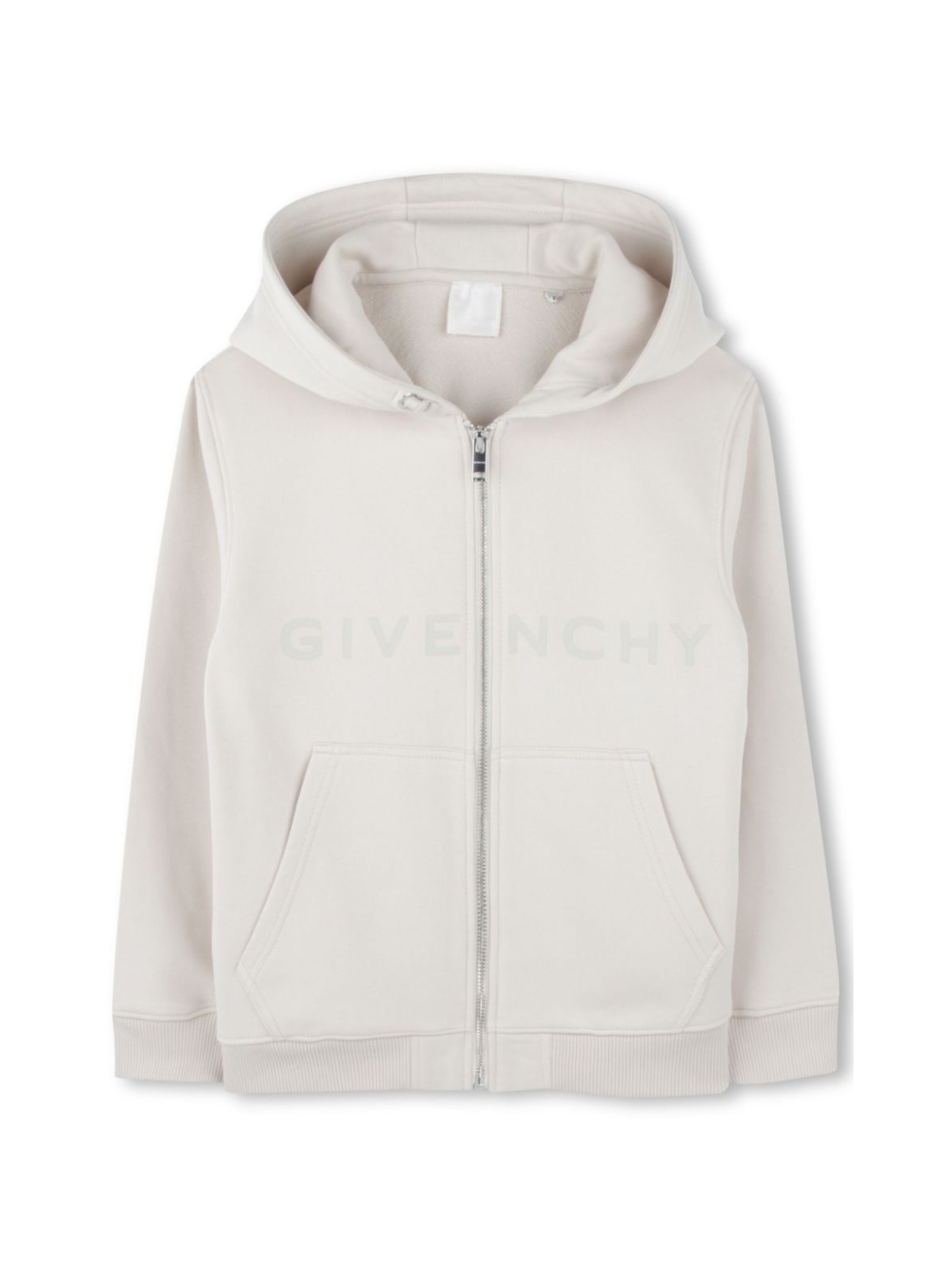 Felpa per bambino Givenchy Kids bianco con cappuccio e chiusura zip H30703 184 GIVENCHY KIDS