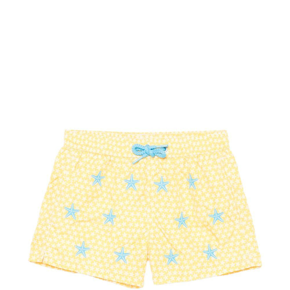 Costume per bambino MC2 Saint Barth Kids giallo con motivo stelle marine JEA0014 02167L MC2 ST. BARTH KIDS