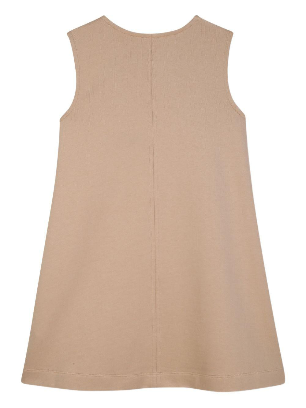 Abito per bambina Michael Kors Kids beige con applicazione R30595 215 MICHAEL KORS KIDS