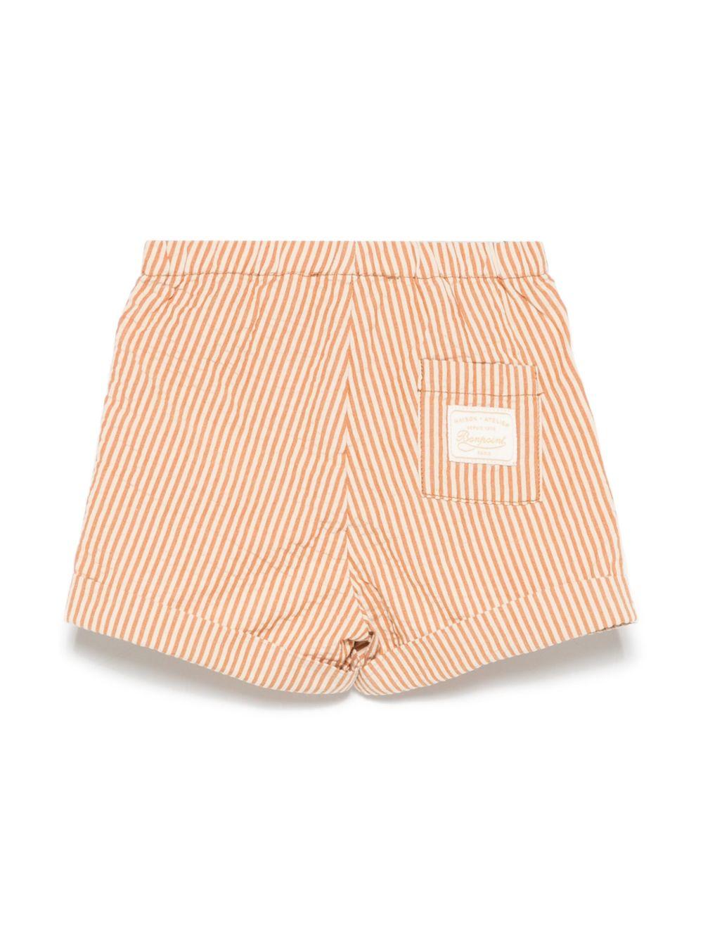 Shorts Ecady per neonato Bonpoint arancione con tasca sagomata S05YBEW00006 267A BONPOINT