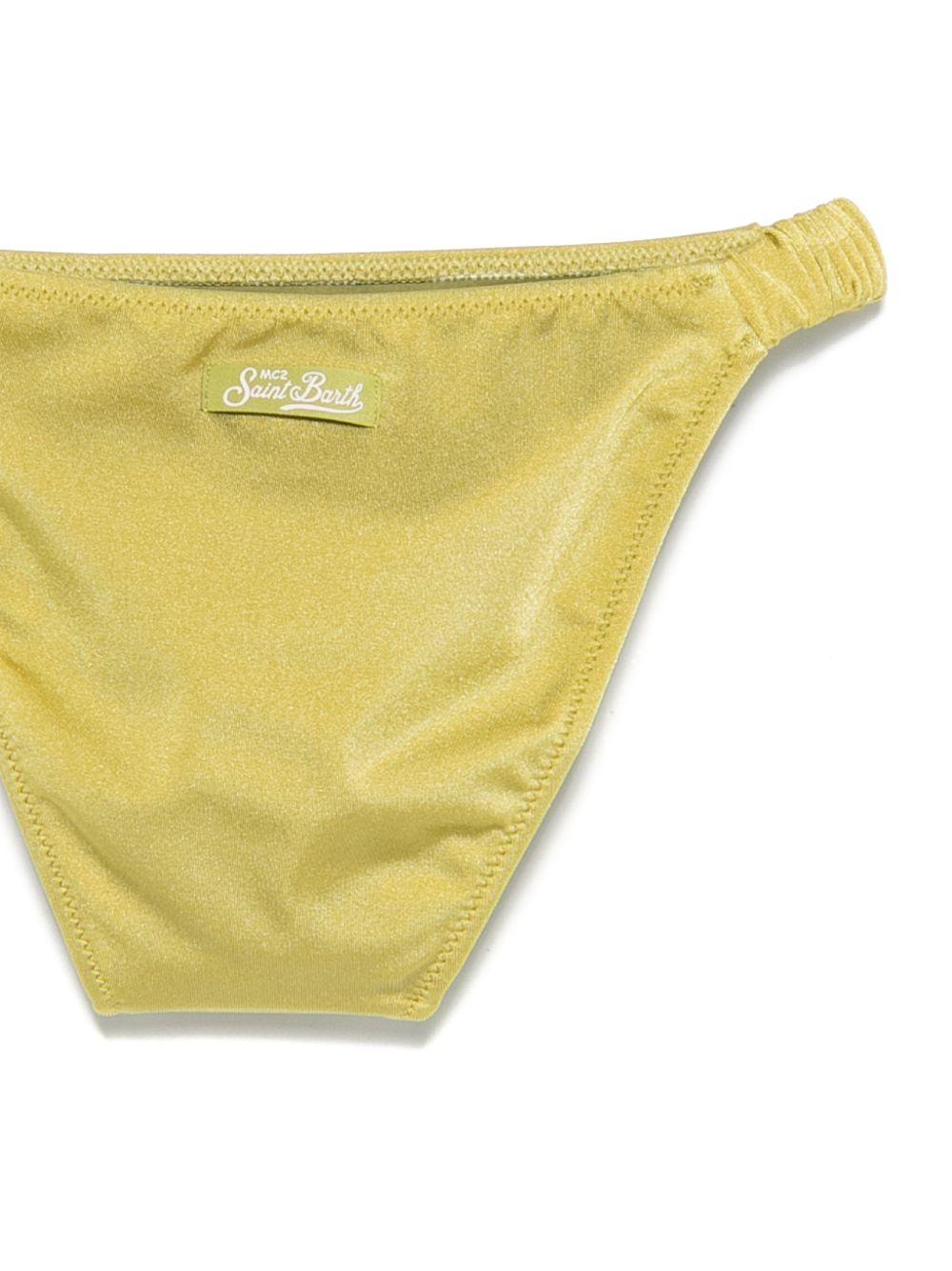 Set costume 2 pezzi per bambina MC2 Saint Barth Kids verde arricciato TLO0001 00515L MC2 ST. BARTH KIDS