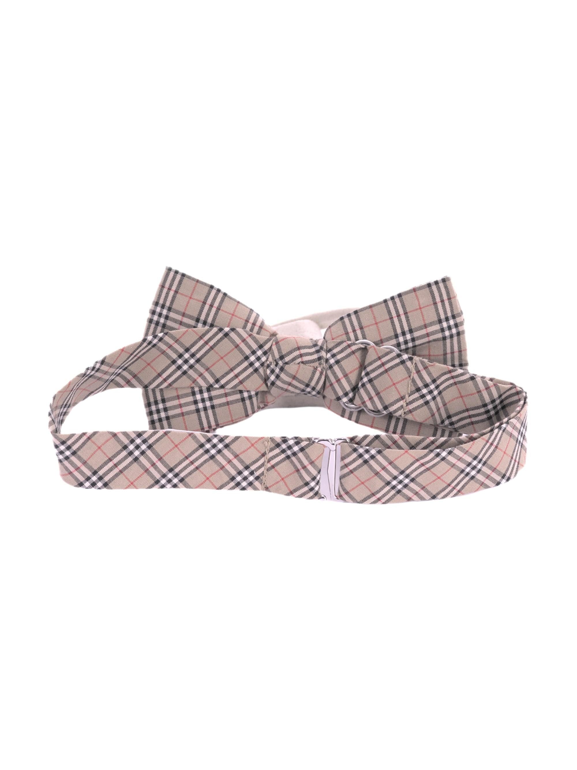 Papillon per bambino Burberry Kids beige con caratteristico motivo a quadri 8117780 A7028 BURBERRY KIDS