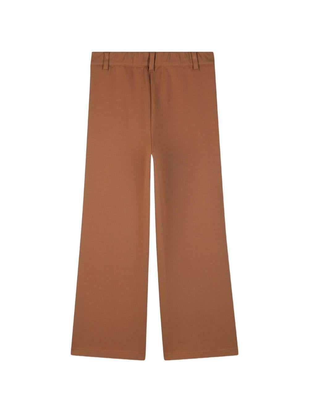 Pantaloni per bambina Chloé Kids marrone con dettaglio lucchetto C21264 31F CHLOE' KIDS