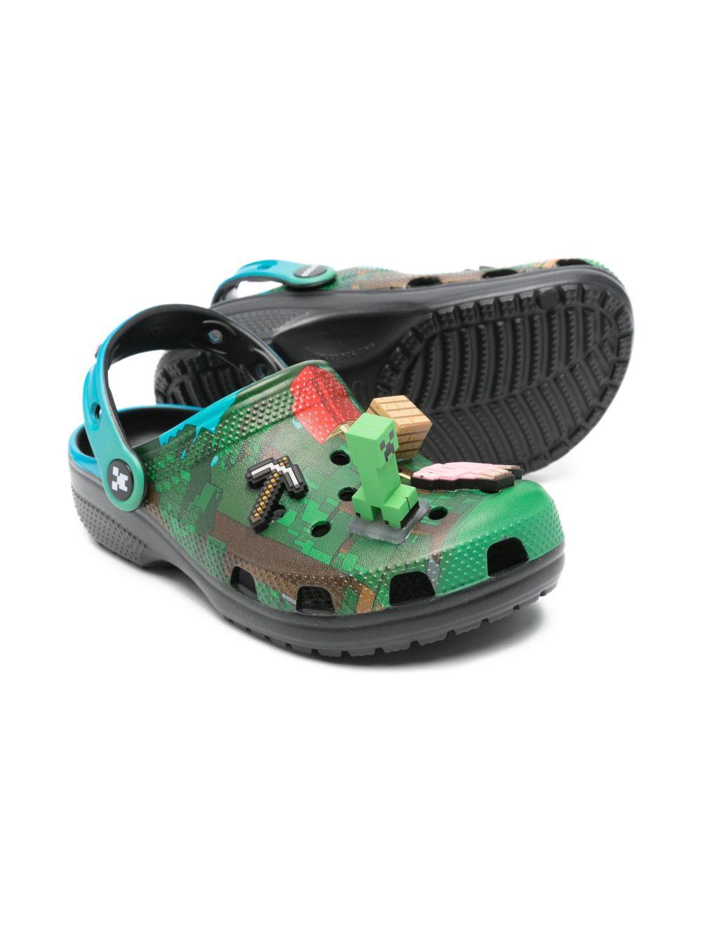 Clogs Minecraft Classic per bambino Crocs Kids multicolore con decorazione Jibbitz 210830 MLT CROCS KIDS