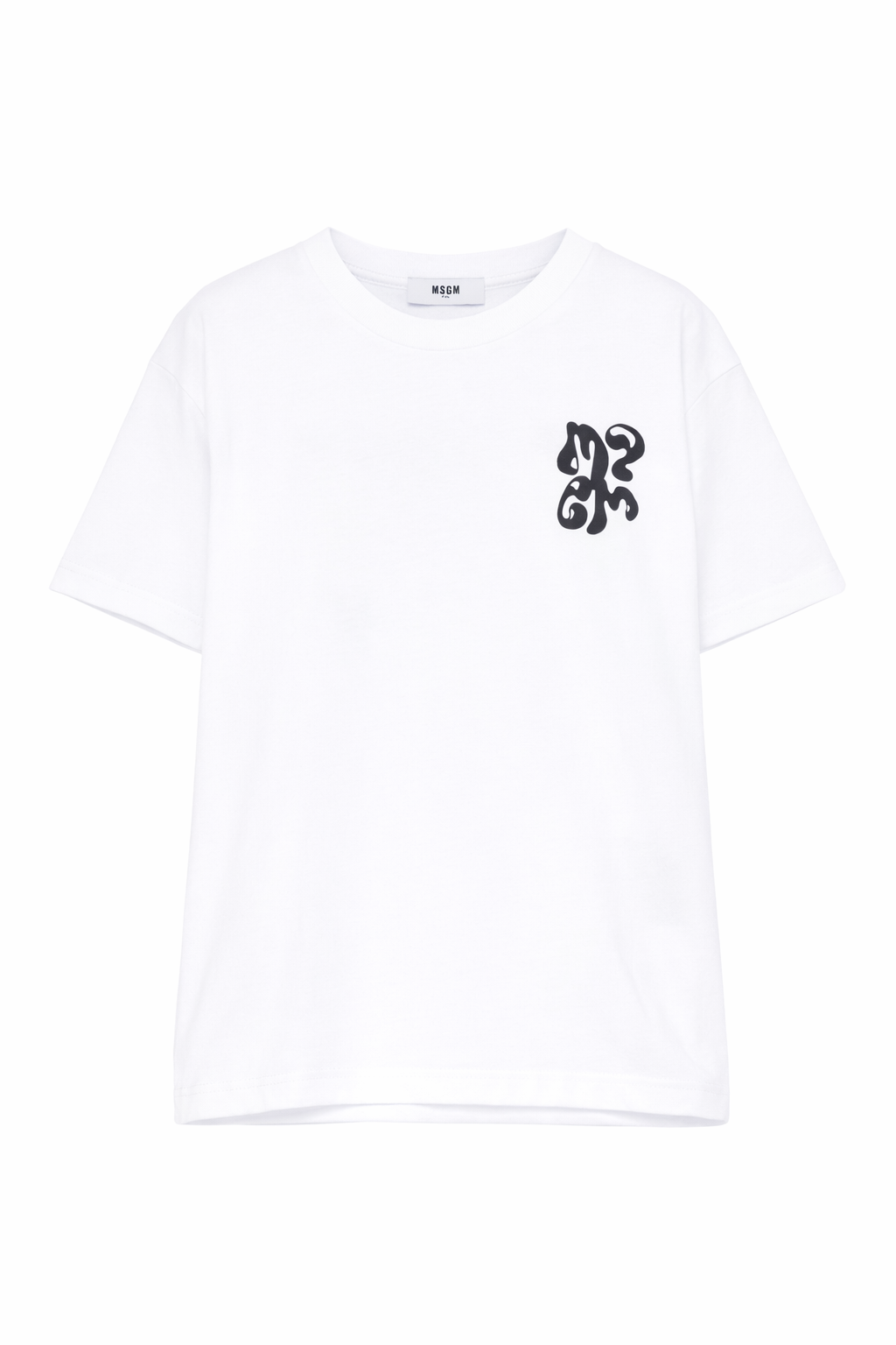 T-shirt per bambino MSGM Kids bianca con stampa grafica S6MSJBTH257 001 MSGM KIDS