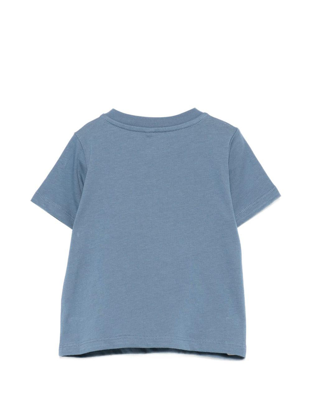 T-shirt per neonato Stella McCartney Kids blu con stampa squalo TY8540 Z0434 61B STELLA McCARTNEY KIDS