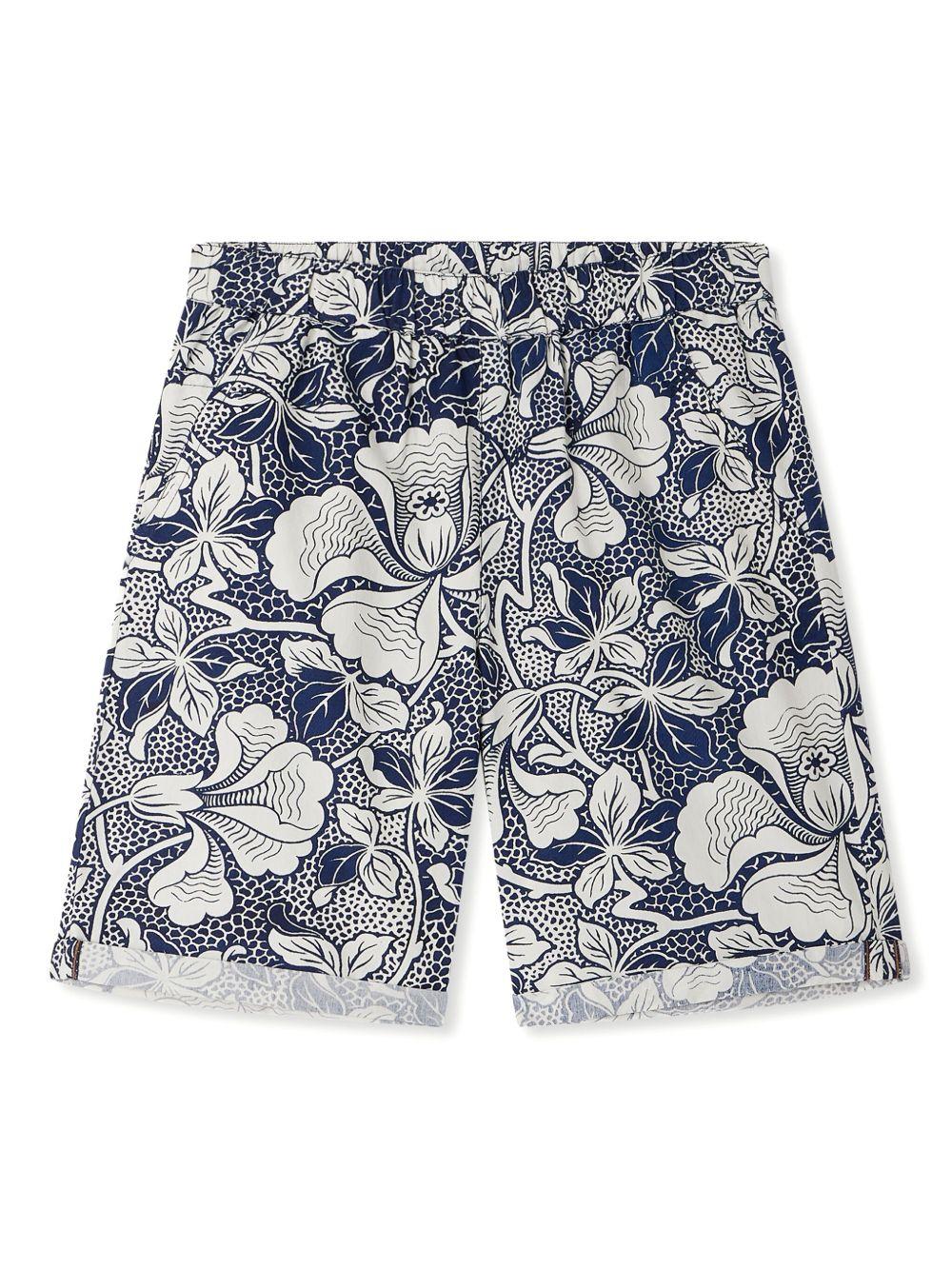 Shorts Erno per bambino Bonpoint blu con stampa fiori S05BBEW00017 515 BONPOINT KIDS
