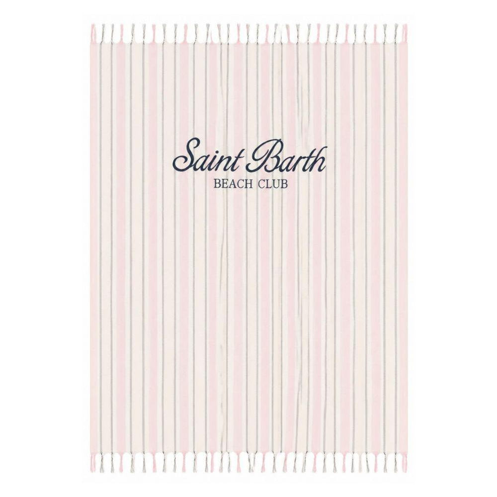 Telo mare MC2 Saint Barth rosa con motivo a righe FOUL002 02598L MC2 ST. BARTH KIDS