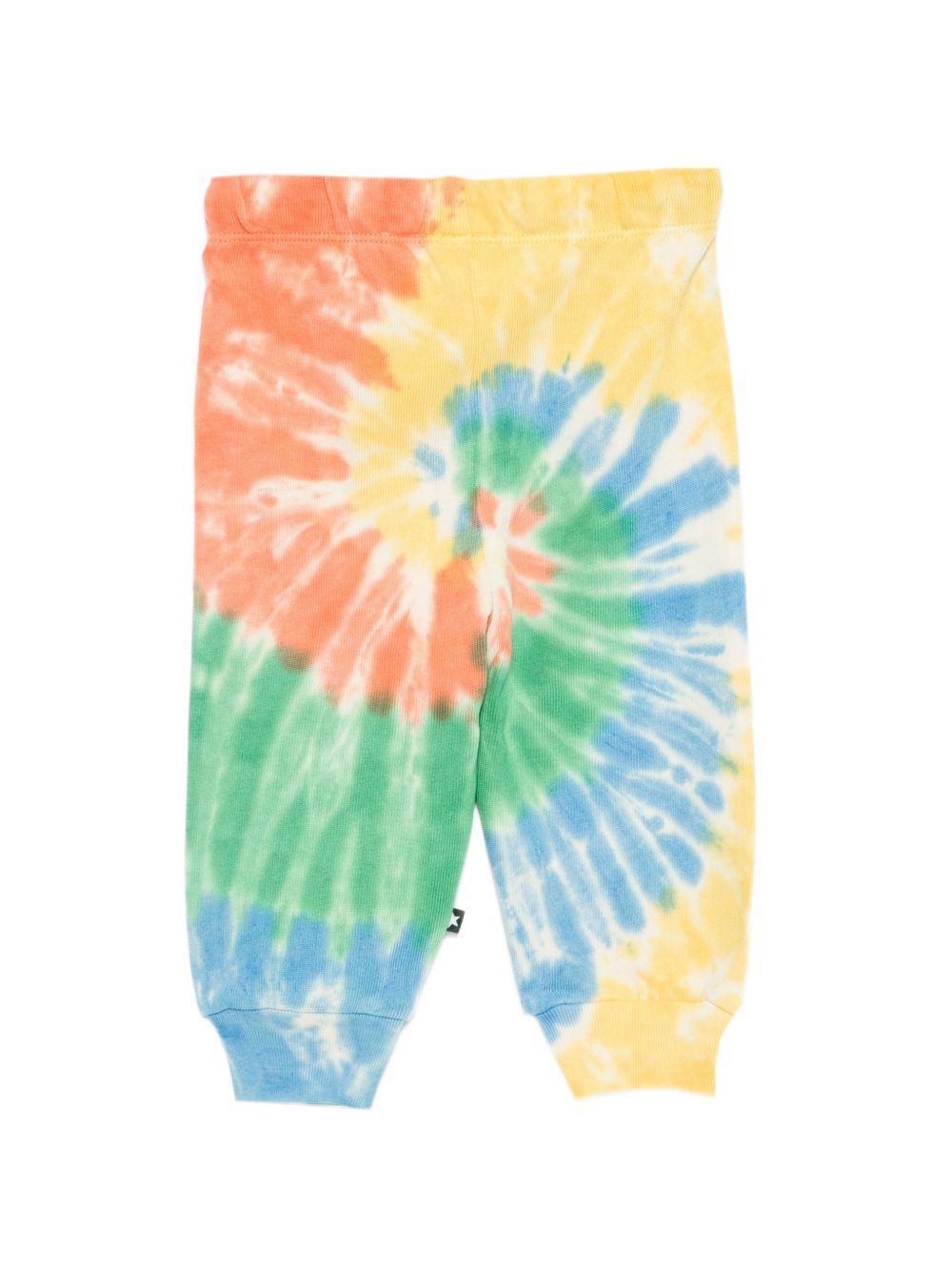 Pantaloni Simeon per neonato Molo multicolore con stampa tie dye 6S26I213 5679 MOLO KIDS