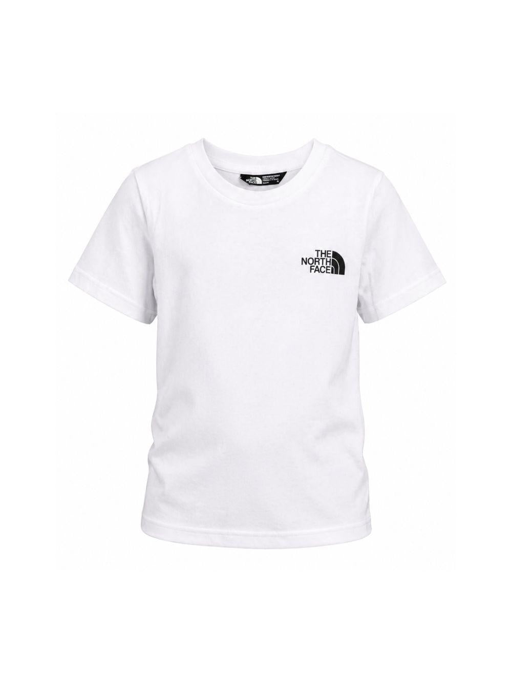 T-shirt per bambino The North Face Kids bianca con dettaglio logo NF0A8EFN FN41 THE NORTH FACE KIDS