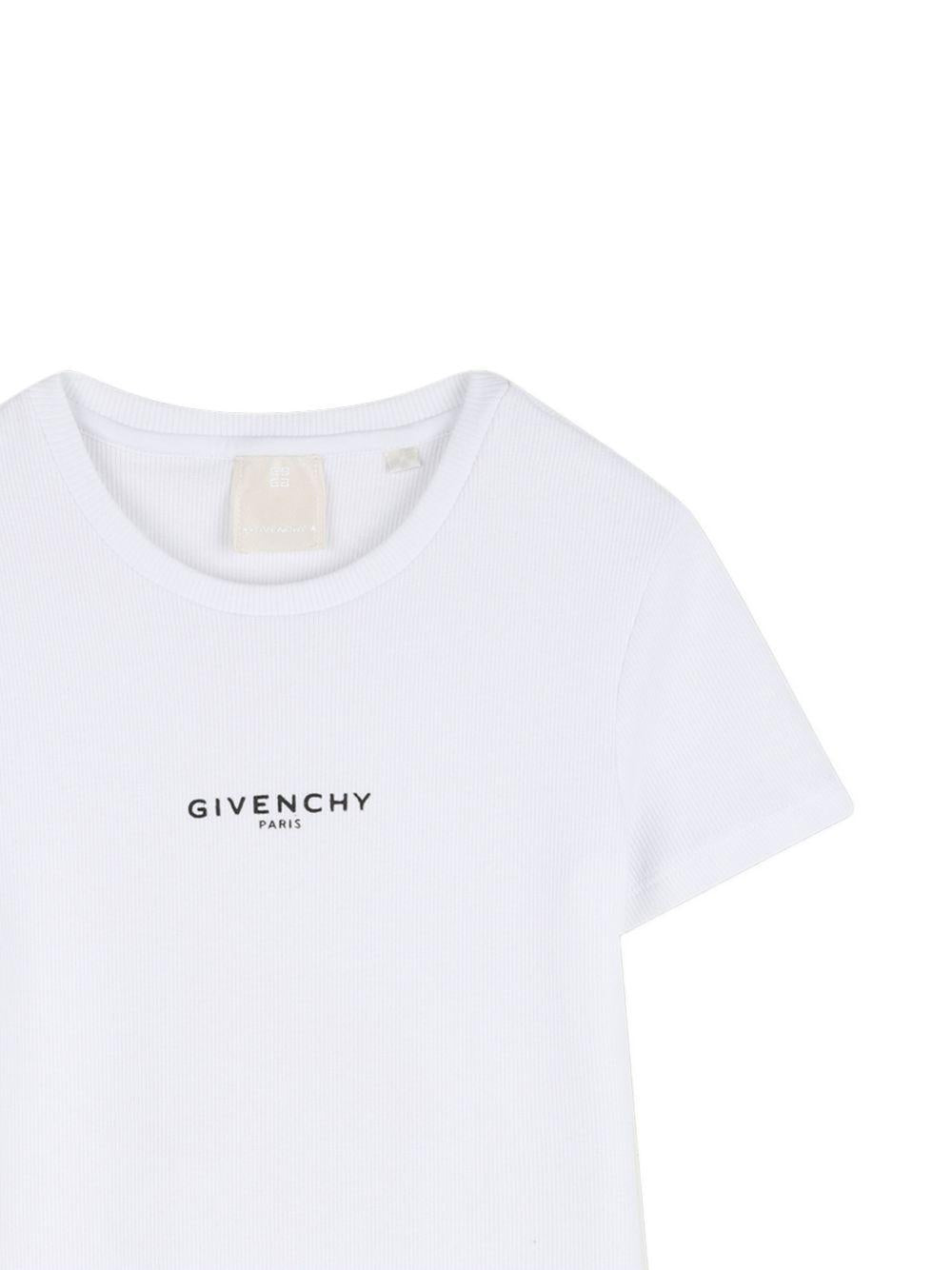 Abito per bambina Givenchy Kids bianco con logo H31222 10P GIVENCHY KIDS